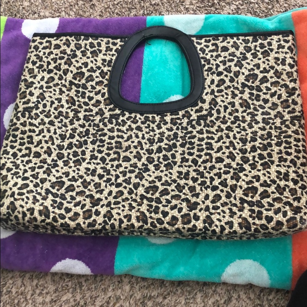 Cheetah print bag